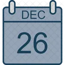 December Calendar Date Icon