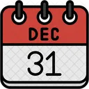 December Calendar Days Time And Date Icon