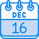 December Calendar Days Time And Date Icon