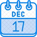 December Calendar Days Time And Date Icon