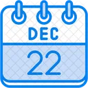 December Calendar Days Time And Date Icon