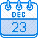 December Calendar Days Time And Date Icon