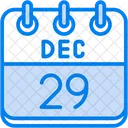 December Calendar Days Time And Date Icon