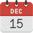 December Calendar Days Time And Date Icon