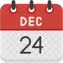 December Calendar Days Time And Date Icon