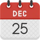 December Calendar Days Time And Date Icon