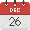 December Calendar Days Time And Date Icon