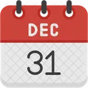 December Calendar Days Time And Date Icon