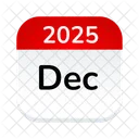 December Christmas Winter Icon