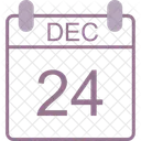 Decembre Calendrier Date Icône