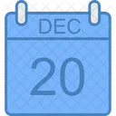 Decembre Jour Calendrier Icon