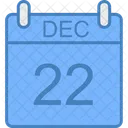 Decembre Jour Calendrier Icon