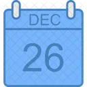 Decembre Jour Calendrier Icon