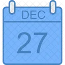 Decembre Jour Calendrier Icon