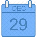 Decembre Jour Calendrier Icon