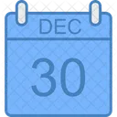 Decembre Jour Calendrier Icon