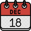 Decembre Jours Calendaires Heure Et Date Icône