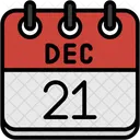 Decembre Jours Calendaires Heure Et Date Icône