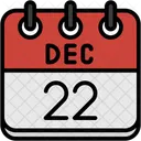 Decembre Jours Calendaires Heure Et Date Icône