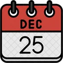 Decembre Jours Calendaires Heure Et Date Icône