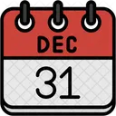 Decembre Jours Calendaires Heure Et Date Icône