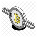 Decentralized Cryptocurrency Bitcoin Icon