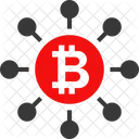 Decentralized Bitcoin Network Cryptocurrency Exchange Icon
