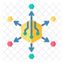 Decentralized Finance Defi Blockchain Icon