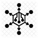 Decentralized Cryptocurrency Blockchain Icon