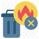 Dechets Gestion Incendie Icône