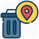 Dechets Localisation Gestion Icône