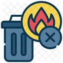 Dechets Gestion Incendie Icône