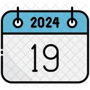 Decimo Nono Calendario 2024 Ícone