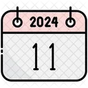 Decimo Primeiro Calendario 2024 Ícone