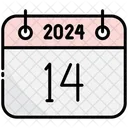 Decimo Quarto Calendario 2024 Ícone