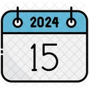 Decimo Quinto Calendario 2024 Ícone