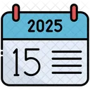 Decimo Quinto Calendario Tempo Ícone