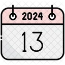 Decimo Terceiro Calendario 2024 Ícone