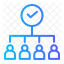 Decision Check Networking Icon