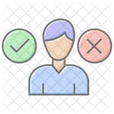 Decision Making Authority Lineal Color Icon Icon
