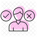 Decision Making Authority Color Shadow Thinline Icon 아이콘