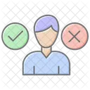 Decision Making Authority Lineal Color Icon 아이콘