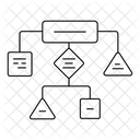 Decision Making Data Analysis Process Mapping Icon