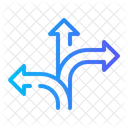 Decision Making All Directions Up Icon