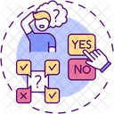 Decision paralysis  Icon