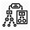 Decision Tree Machine Icon