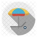 Deck Bench Umbrella Icon