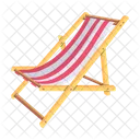 Deck Chair Beach Chair Summer Chair Icon