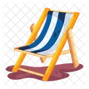 Beach Chair Deckchair Sun Lounger Icon