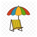 Beach Summer Vacation Icon